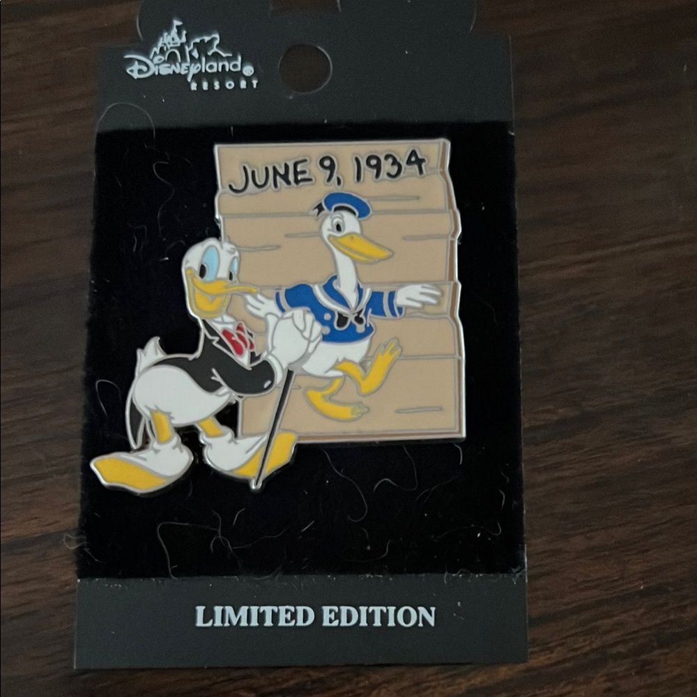 Disney DLR - Donald Duck  that says June 9, 1934 pin